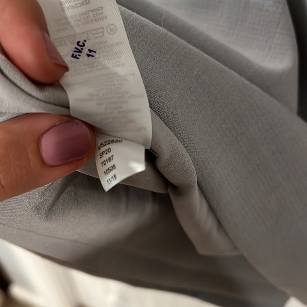 Ann Taylor light gray sheath dress size 14 - Picture 6 of 7